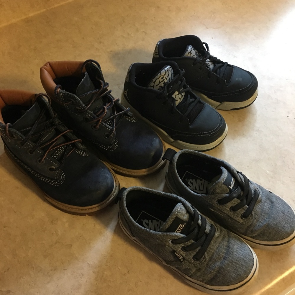 Lot of little boys' shoes
